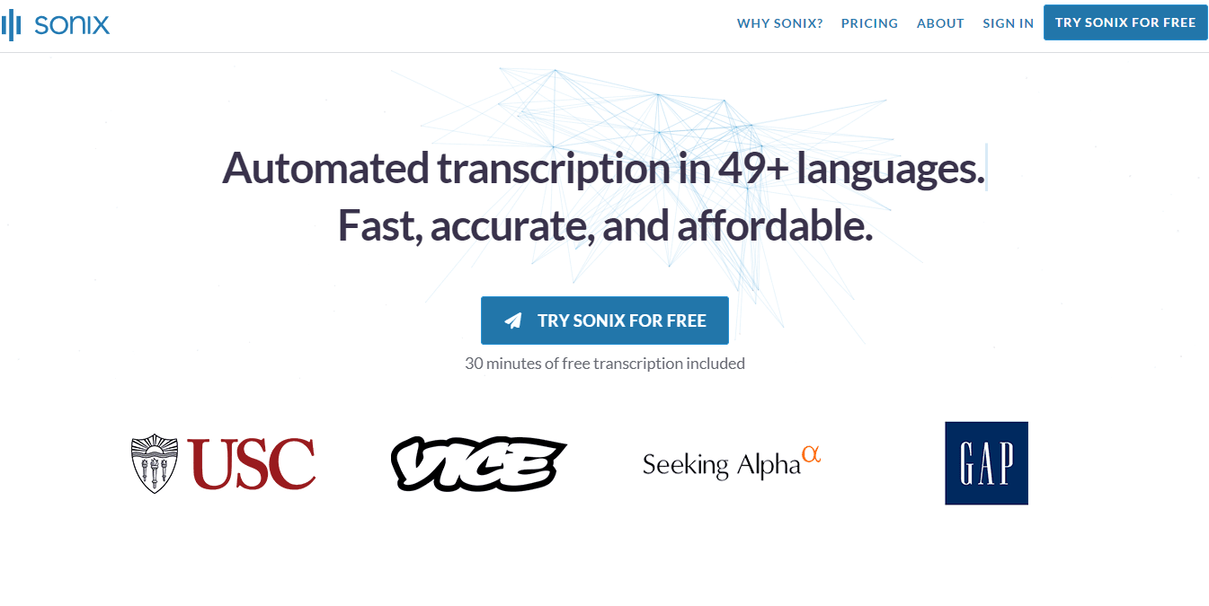 Sonix - Featured AI Tool