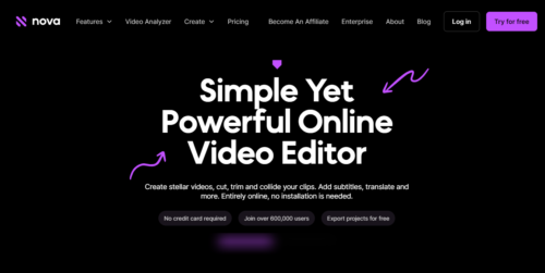 Nova AI Video Editor